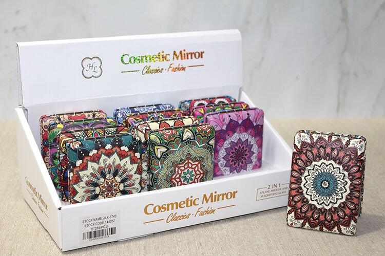 Taşlı El Aynası Dikdörtgen Kalın