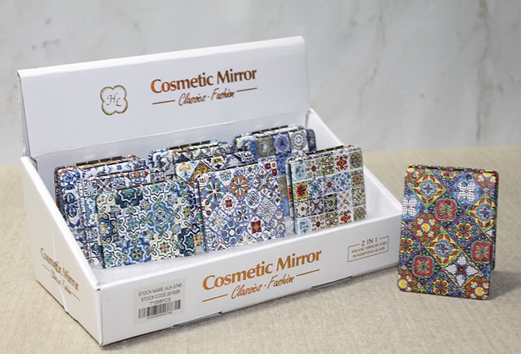 Taşlı El Aynası Dikdörtgen İnce