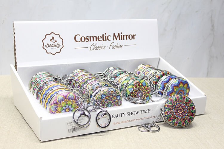 Taşlı El Aynası Anahtarlık