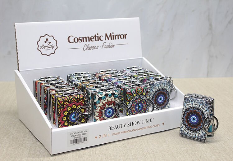 Taşlı El Aynası Anahtarlık