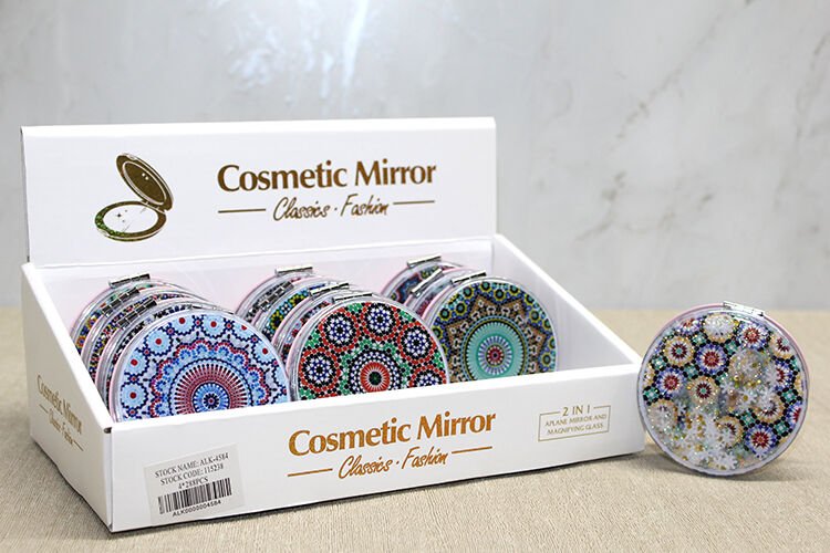 Mandala Desenli Hareketli Sulu El Aynası