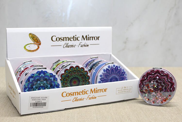 Mandala Desenli Hareketli Sulu El Aynası