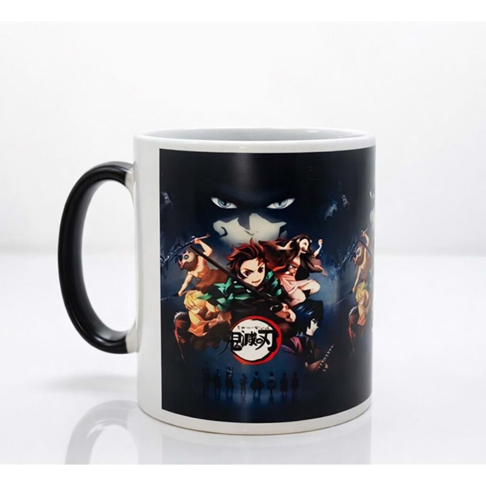 Porselen Renk Değiştiren Demon Slayer Kupa Bardak