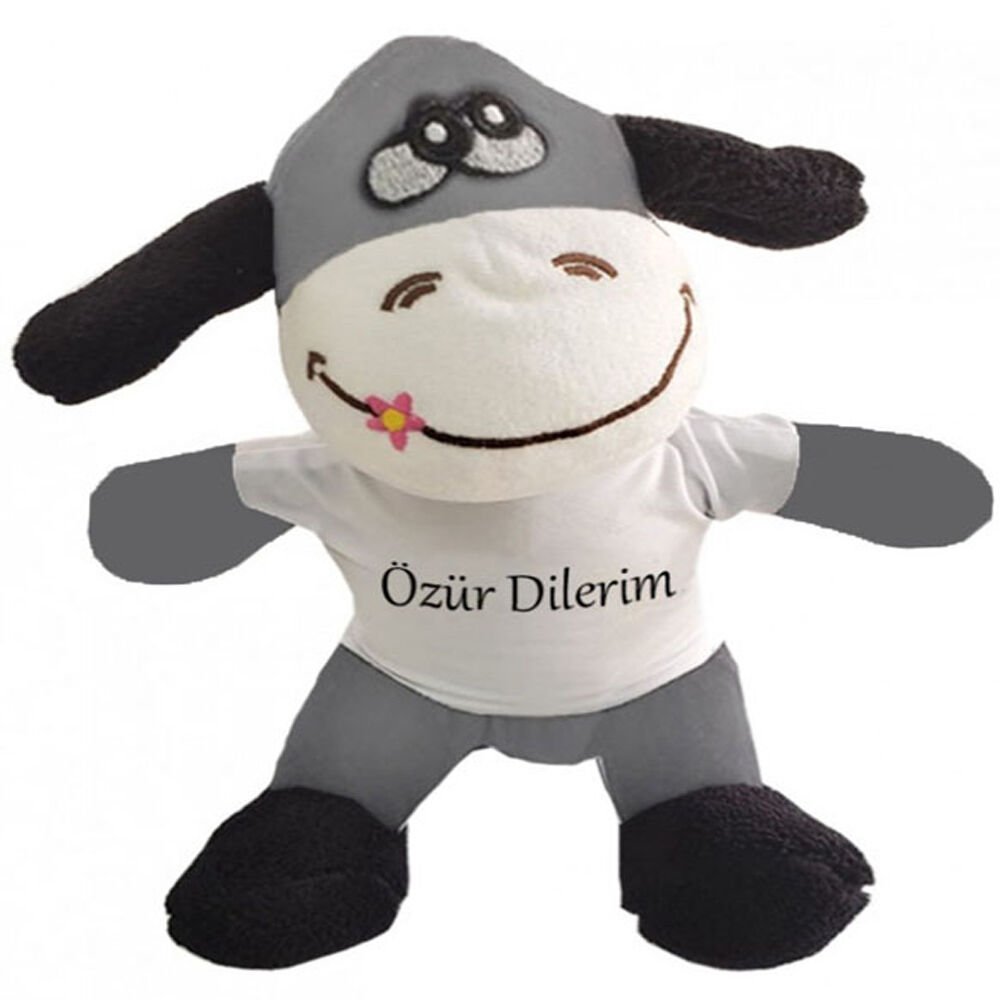 Tişörtlü Peluş Eşek Oyuncak Özür Dilerim