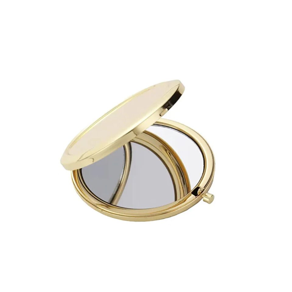 Gold Kapaklı Makyaj Cep Aynası