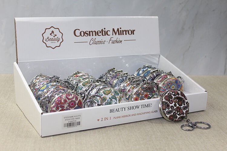 Taşlı El Aynası Anahtarlık