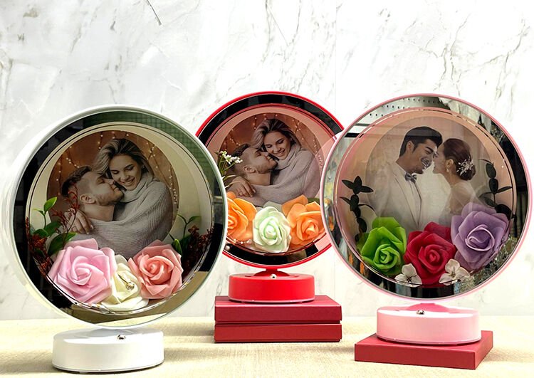 Kişiye Özel Fotoğraf Alanlı Ledli Çerceve