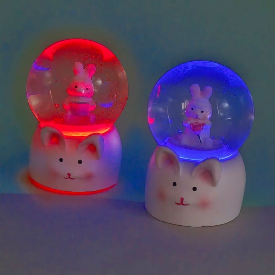 Mini Boy Tavşan Tasarımlı Kar Küresi