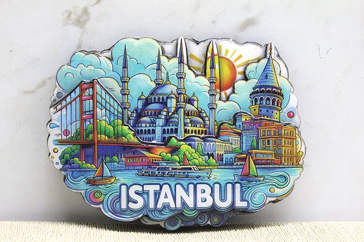 Ahşap İstanbul Temalı Magnet
