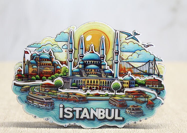 Ahşap İstanbul Temalı Magnet