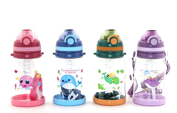 Renkli Pipetli Suluk 550 Ml Bpa İçermez