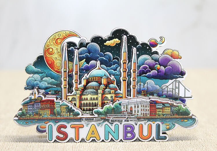 Ahşap İstanbul Temalı Magnet
