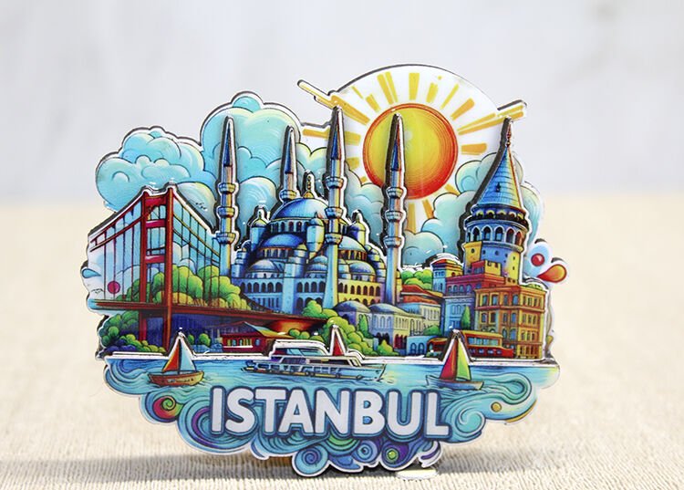 Ahşap İstanbul Temalı Magnet