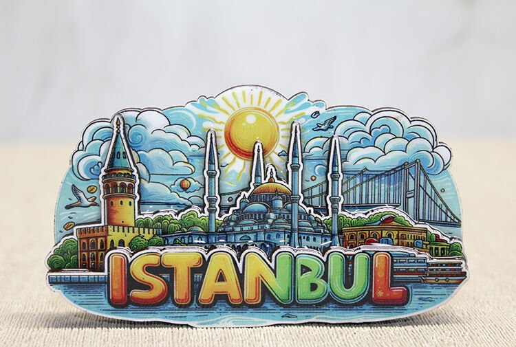 Ahşap İstanbul Temalı Magnet