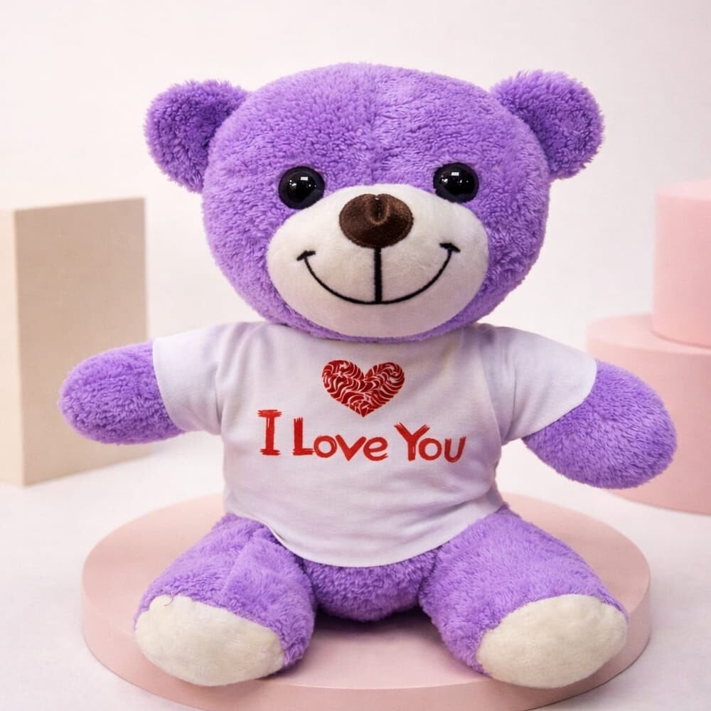 Tişörtlü Mor Ayı