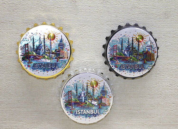 İstanbul Temalı Metal Magnet