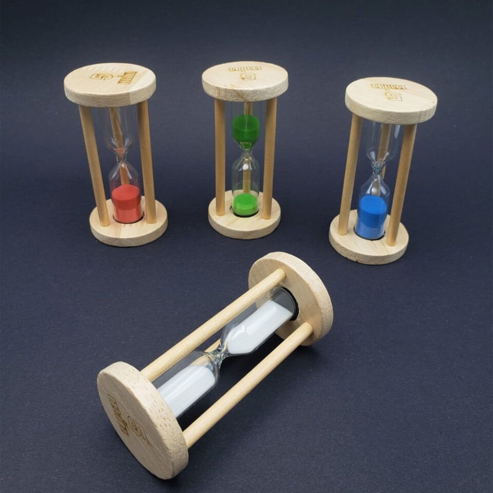 5 Dakikalık Dekoratif Ahşap Kum Saati