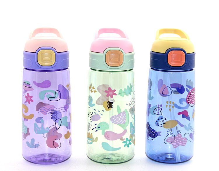 Renkli Pipetli Suluk 600 Ml Bpa İçermez