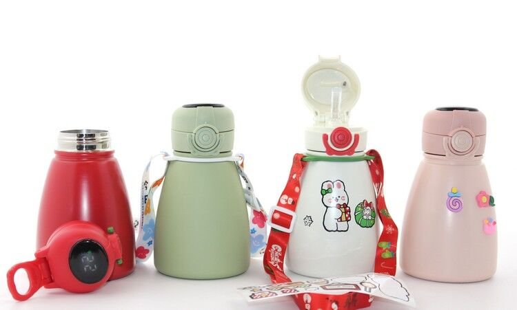 Digital Göstergeli Çift Katmanlı Termos Suluk 500 Ml