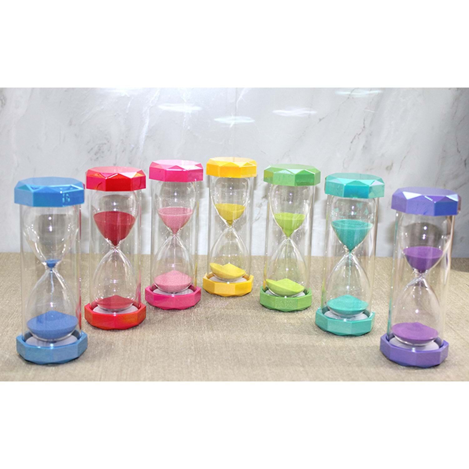 Plastik Çerçeveli Renkli 5 Dakikalık Kum Saati