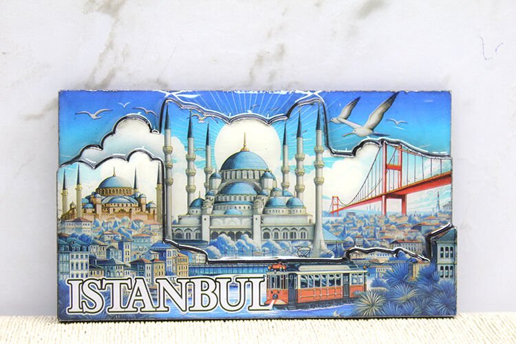 Ahşap İstanbul Temalı Magnet