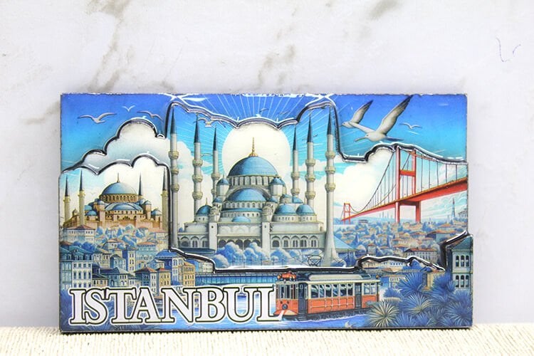 Ahşap İstanbul Temalı Magnet