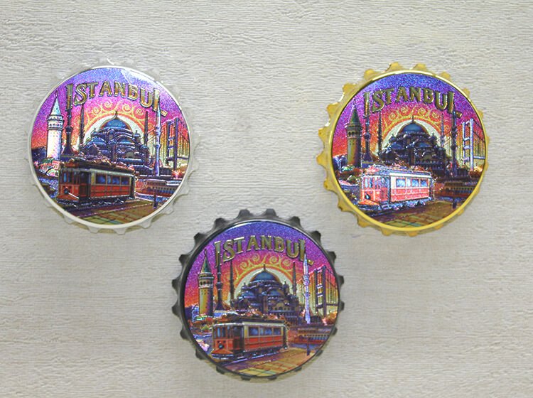 İstanbul Temalı Metal Magnet