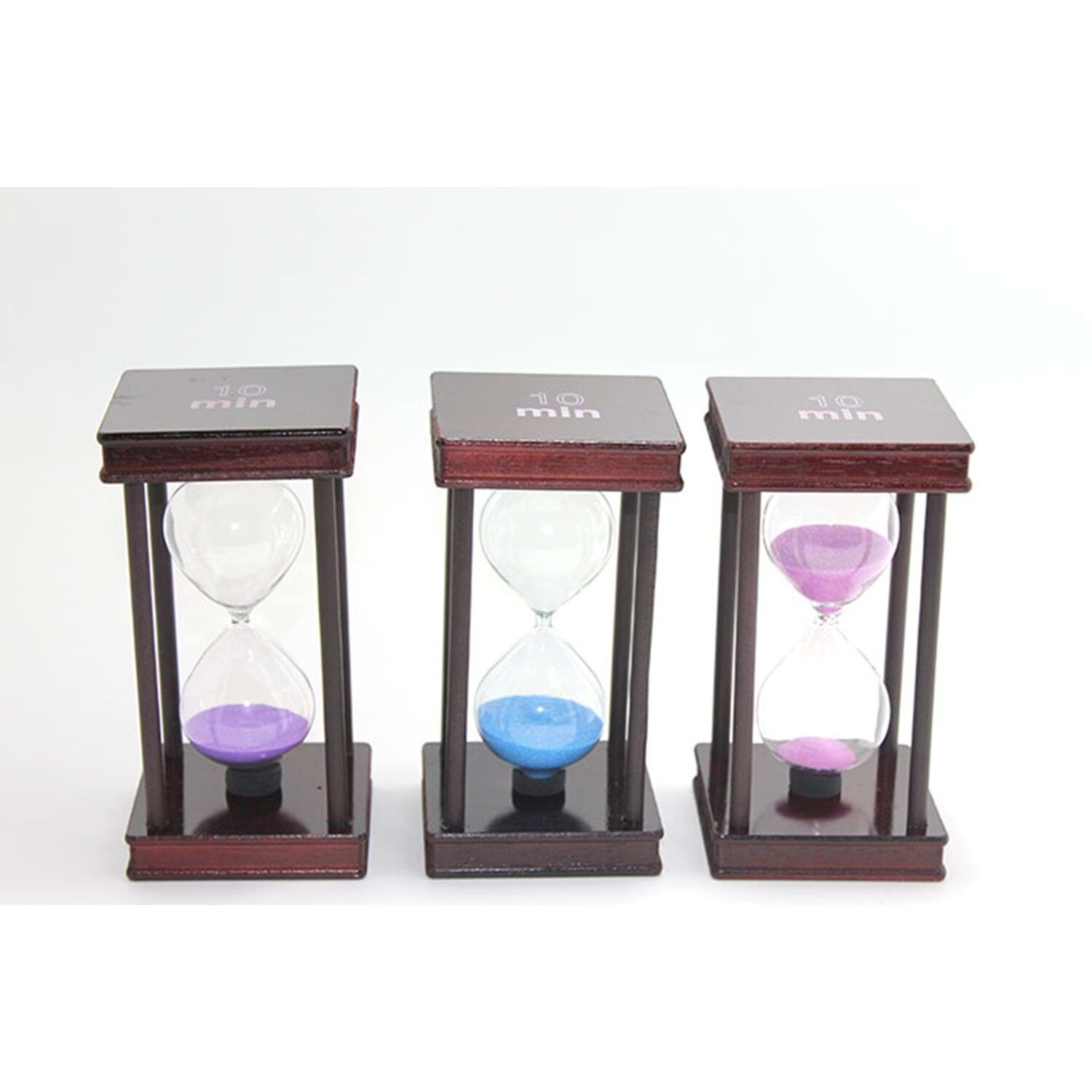 Ahşap Kum Saati 10 Dakika – Koyu Ahşap