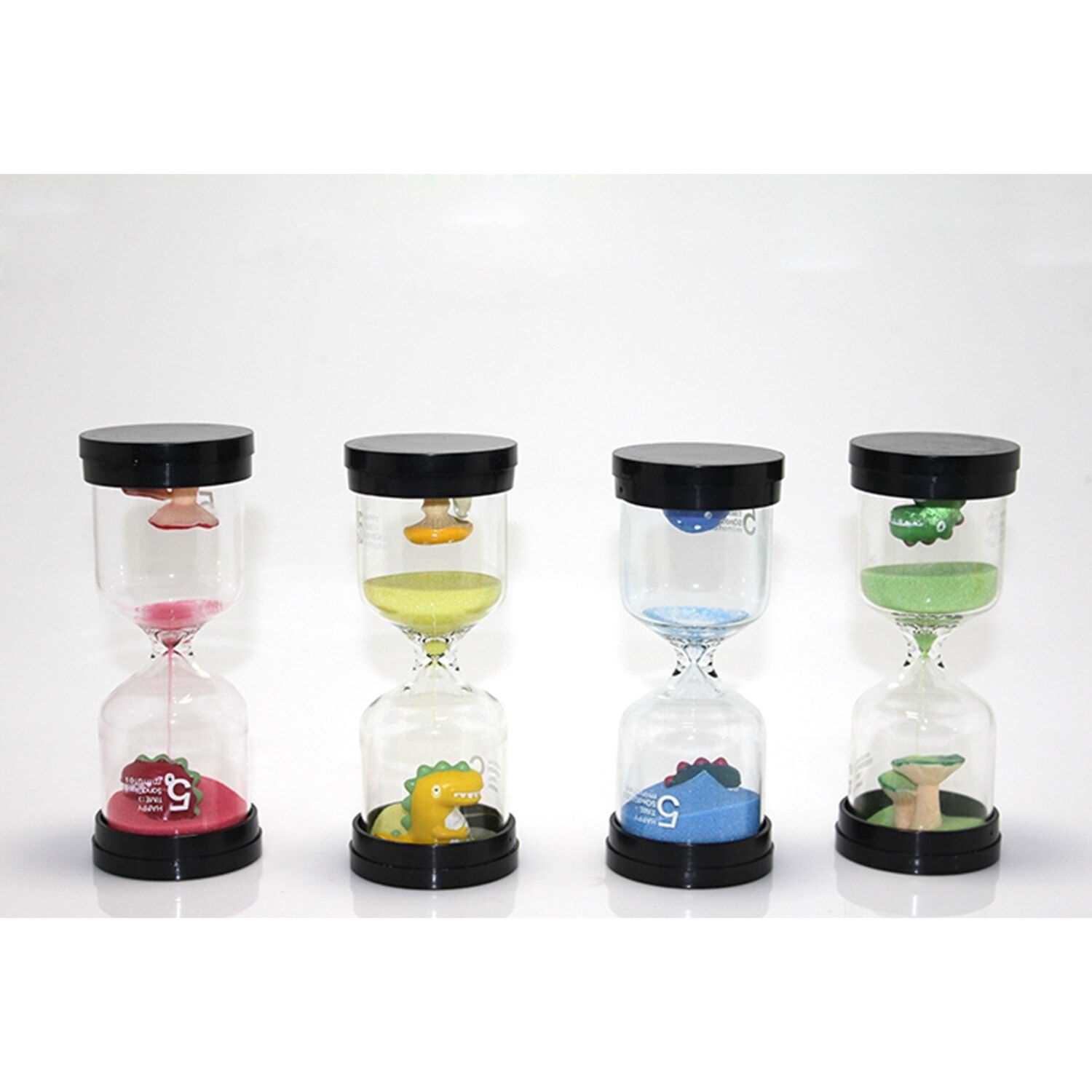 5 Dakikalık Renkli Dinozor Kum Saati