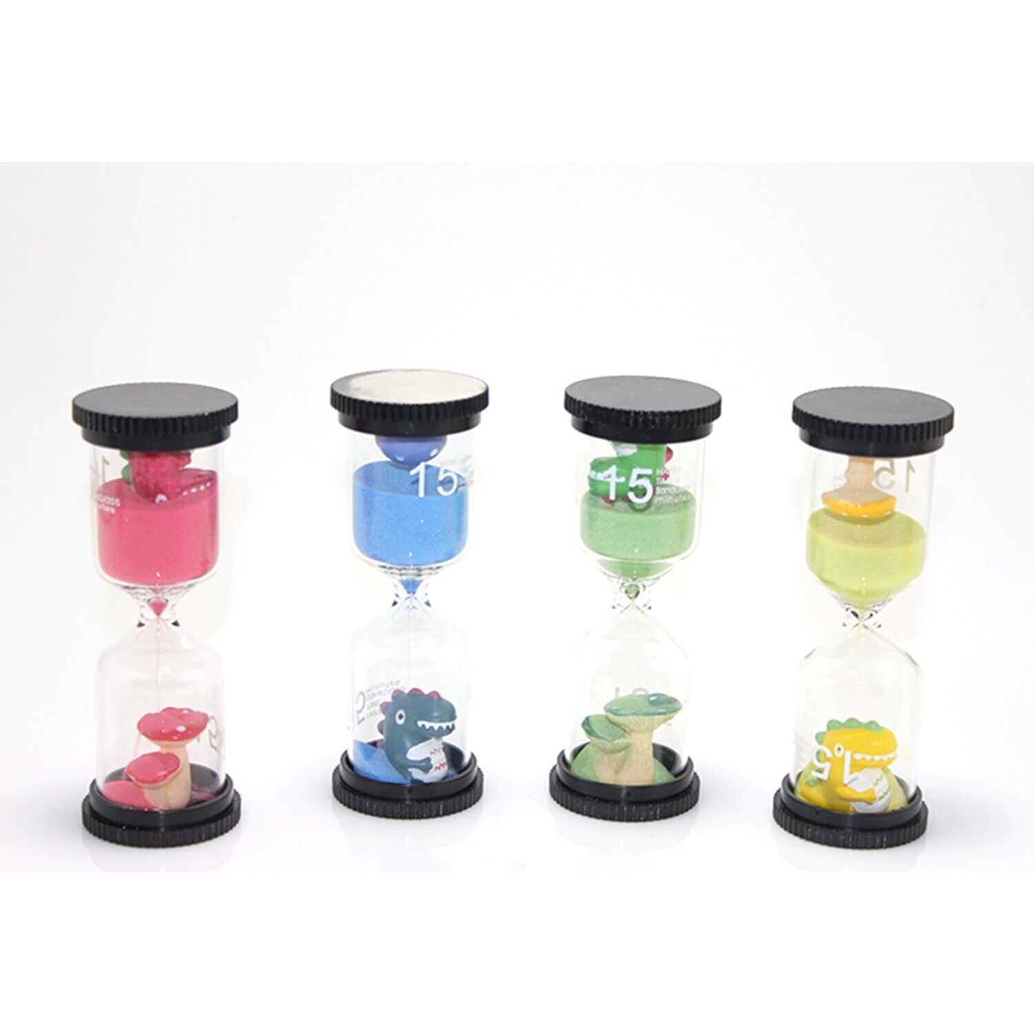 15 Dakikalık Renkli Dinozor Kum Saati