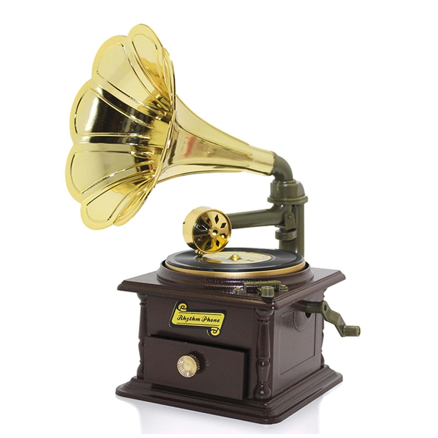Gramafon Müzik Kutusu – Dekoratif ve Nostaljik Müzik Kutusu