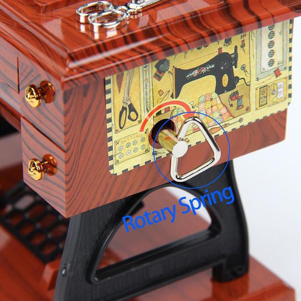 Dikiş Makinesi Görünümlü Müzik Kutusu – Nostaljik Dekoratif Müzik Kutusu