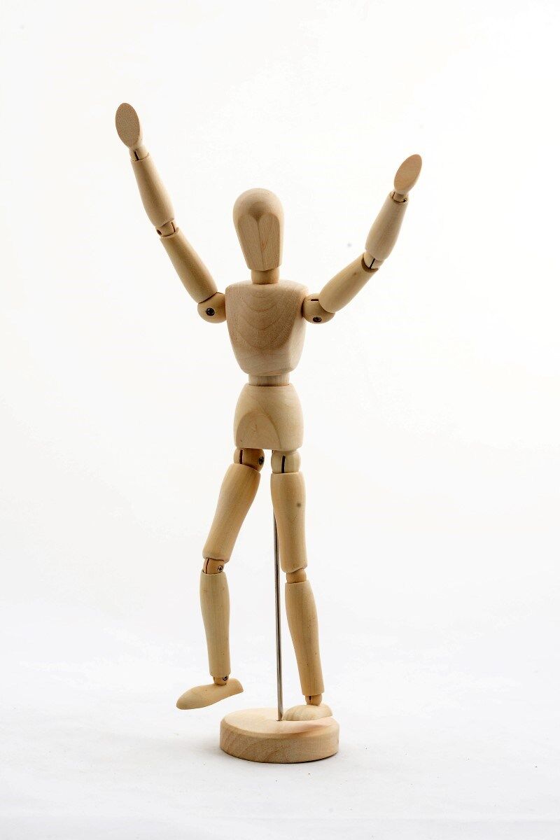 Ahşap Eskiz Manken 20 Cm