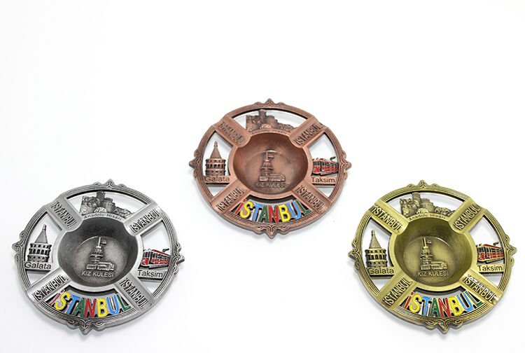 Metal İstanbul Temalı Yöresel Metal Küllük