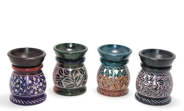 Obsidian Taşı Buhurdanlık