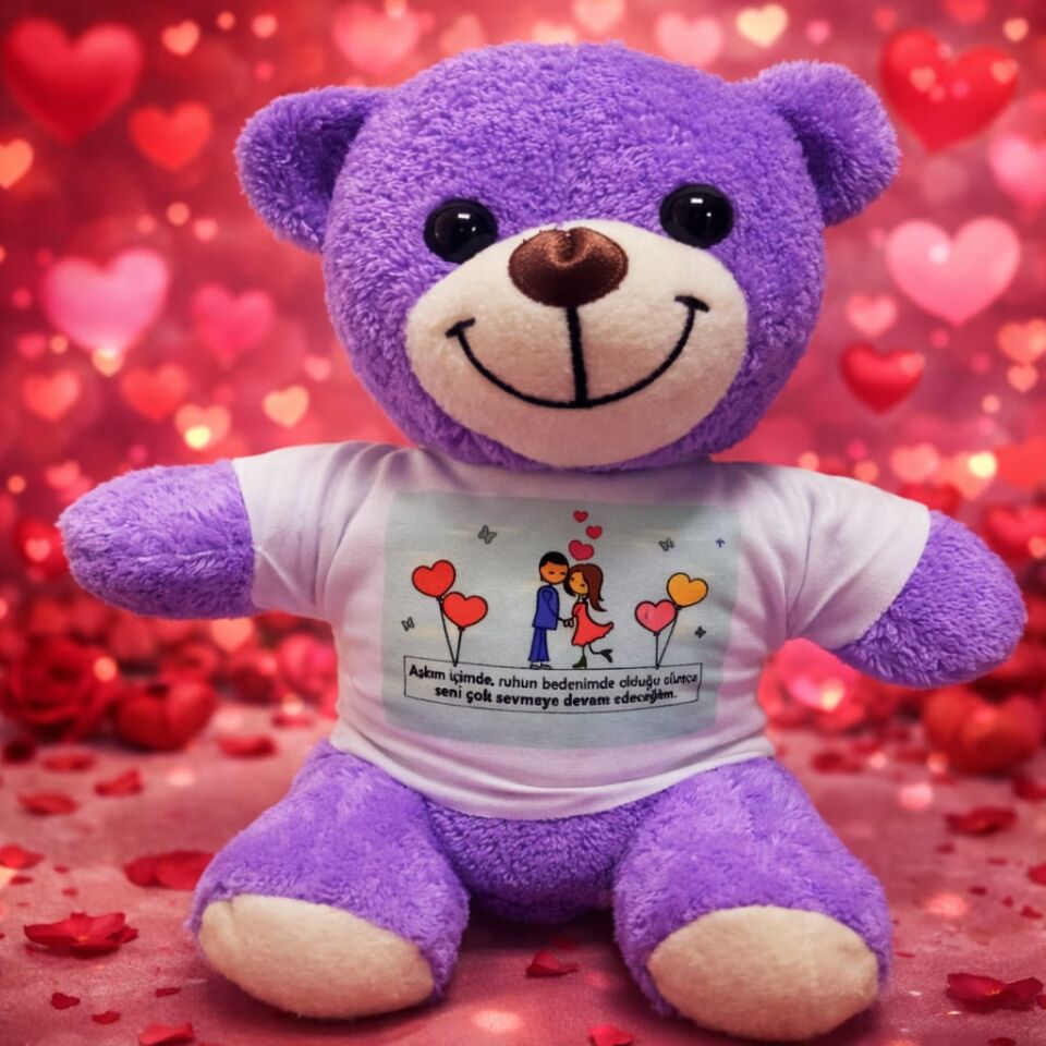 Mutlu Aşıklar Temalı Peluş Ayıcık