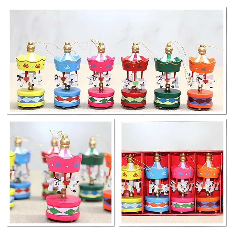 Ahşap 6'Lı Dekoratif Atlı Karınca