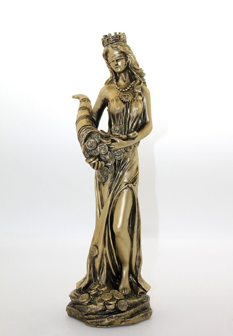 Polyester Bereket Tanrıcası Fortuna Figürü