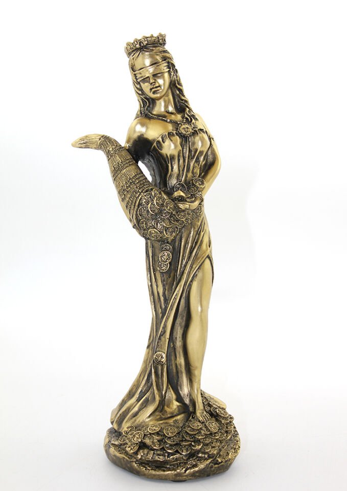 Polyester Bereket Tanrıcası Fortuna Figürü