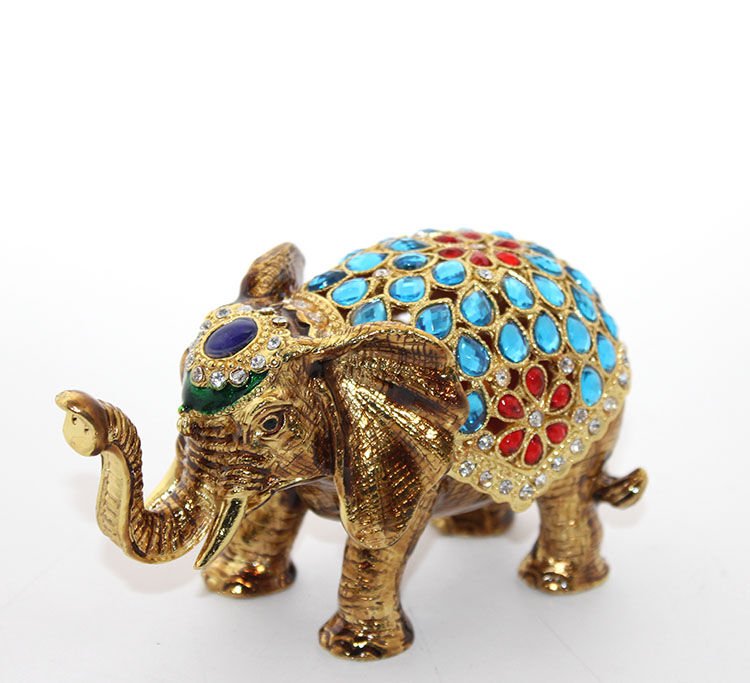 Swaroski Taşlı Tekli Fil Figürü