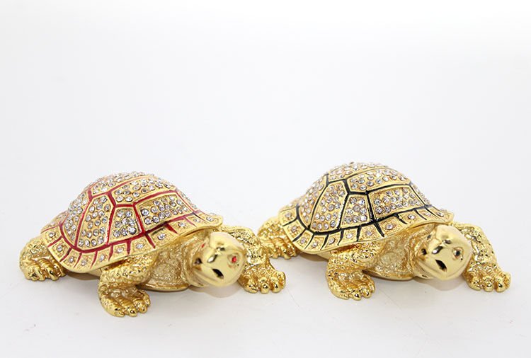 Swaroski Taşlı Kaplumbağa Figürü