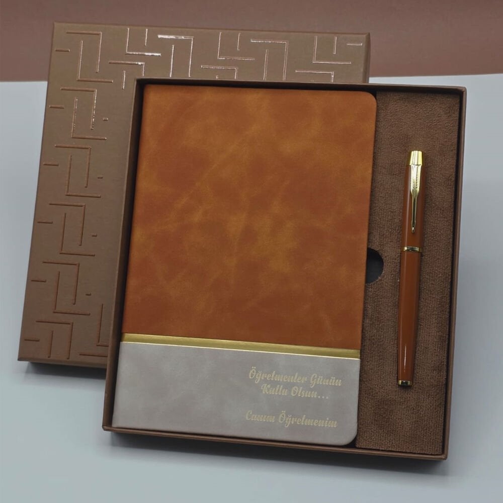 Öğretmenler Günü Hediyeleri - Defter Kalem Kutulu Set