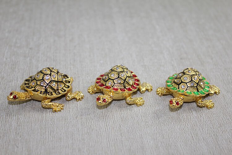 Swaroski Minik Kaplumbağa Figürü