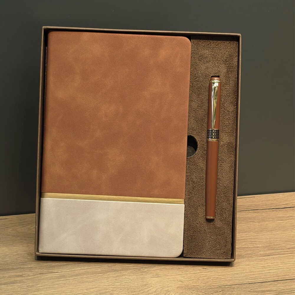 Soft Deri Defter Ve Roller Kalem Seti