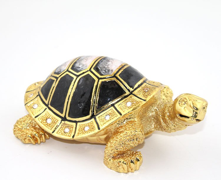 Swaroski Taşlı Kaplumbağa Figürü