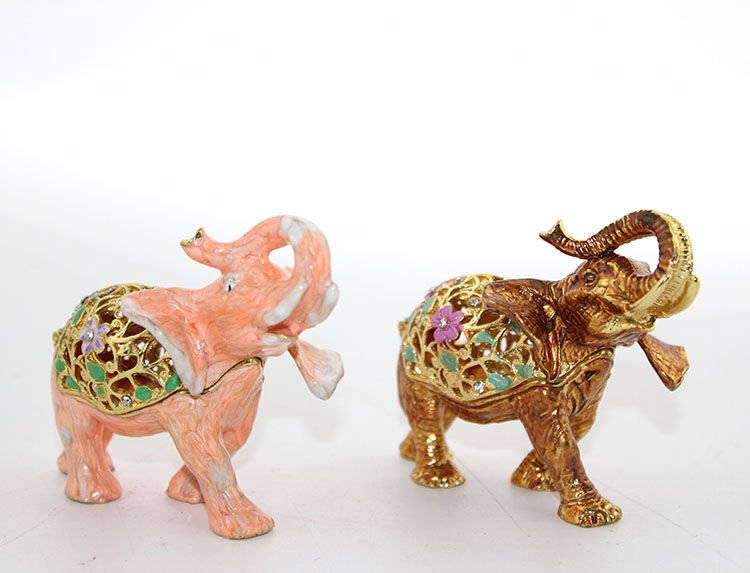 Swaroski Taşlı Tekli Fil Figürü