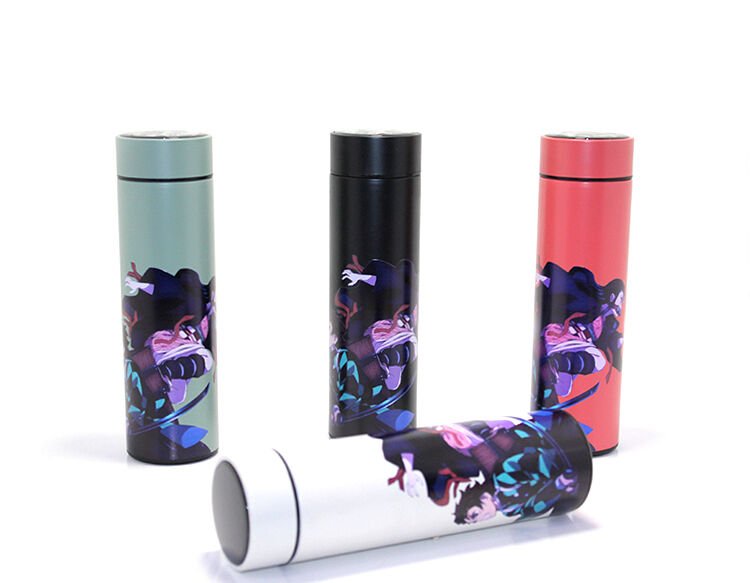 Anime Baskılı Digital Göstergeli Termos 500 Ml