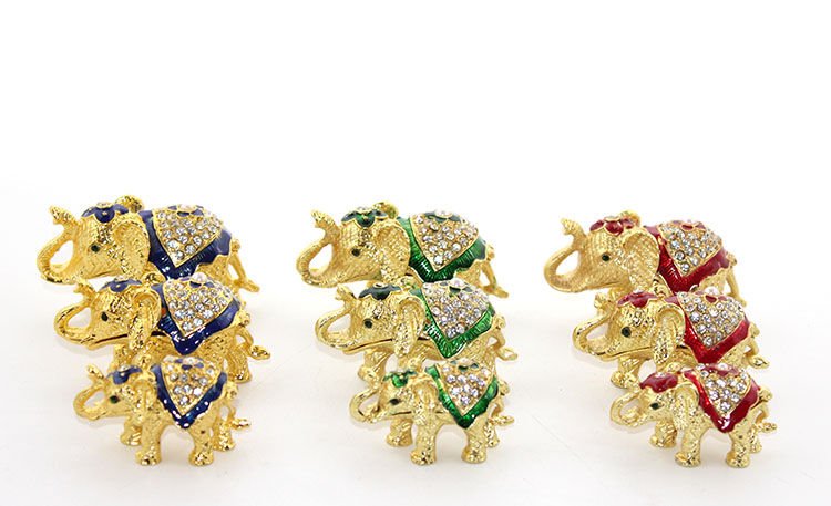 Swaroski 3'Lü Fil Seti