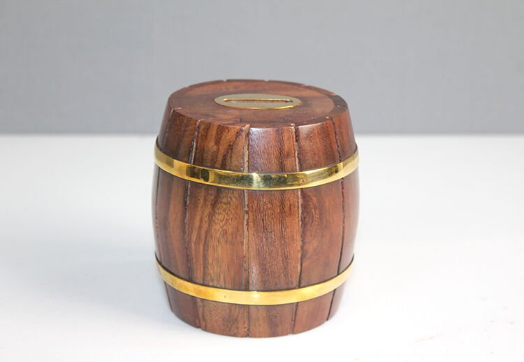 Pirinç Fıçı Kumbara