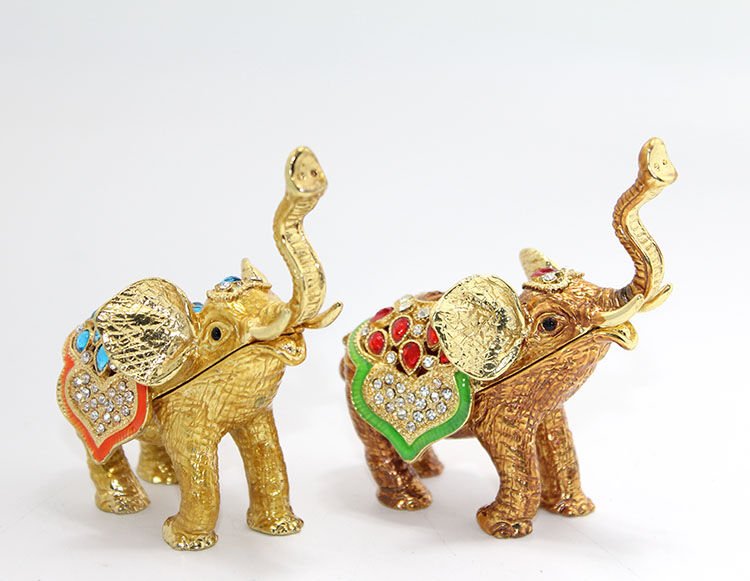 Swaroski Taşlı Tekli Fil Figürü